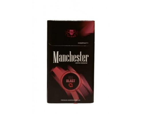 Купить Сигареты Manchester Red Blast (Манчестер Ред Бласт Кнопка Клубника)