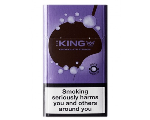 Купить Сигареты The King Chocolate Blueberry Capsule (Кинг Шоколад Кнопка Черника) оптом