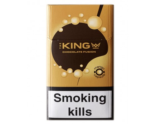 Купить Сигареты The King Chocolate Mango Capsule (Кинг Шоколад Кнопка Манго) оптом